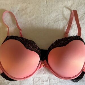 Victoria's Secret Pink Bra with Black Lace